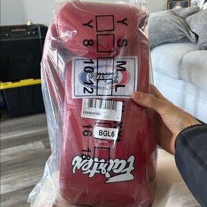 BGL6 Red lace up Boxing Gloves